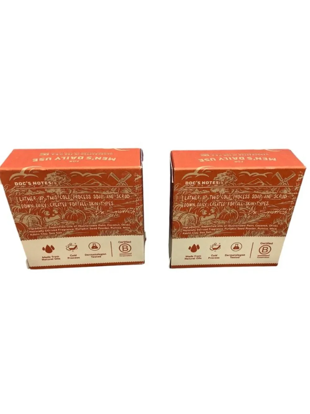 2Dr. Squatch Drunkn Pumpkin Natural Soap Limited Edition 5Oz Pumpkin Seed Powder